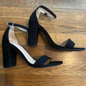 4” Heel Suede Sandals